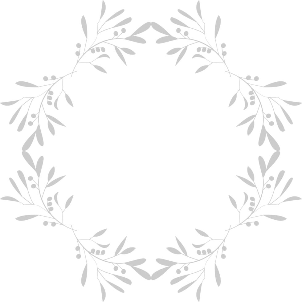 Decoration leaf frame vector