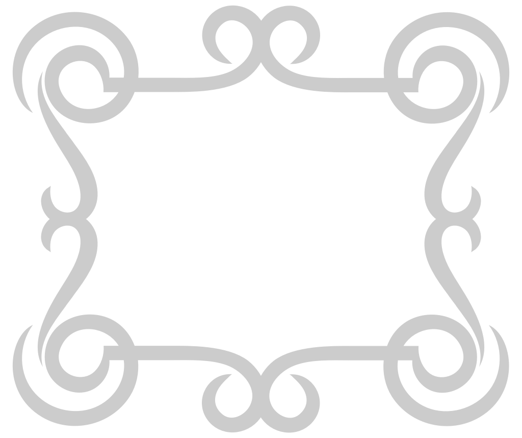 Decoration scroll work frame vector