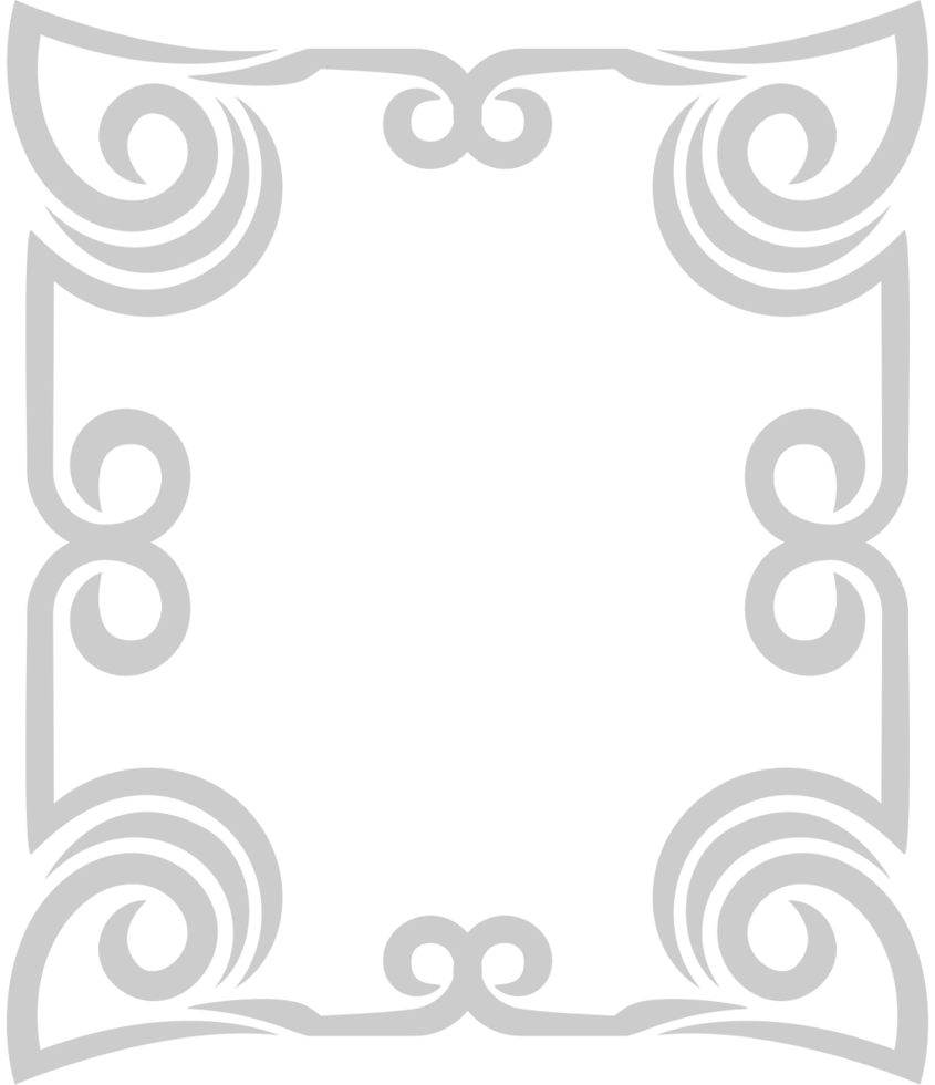 Decoration scroll work frame vector