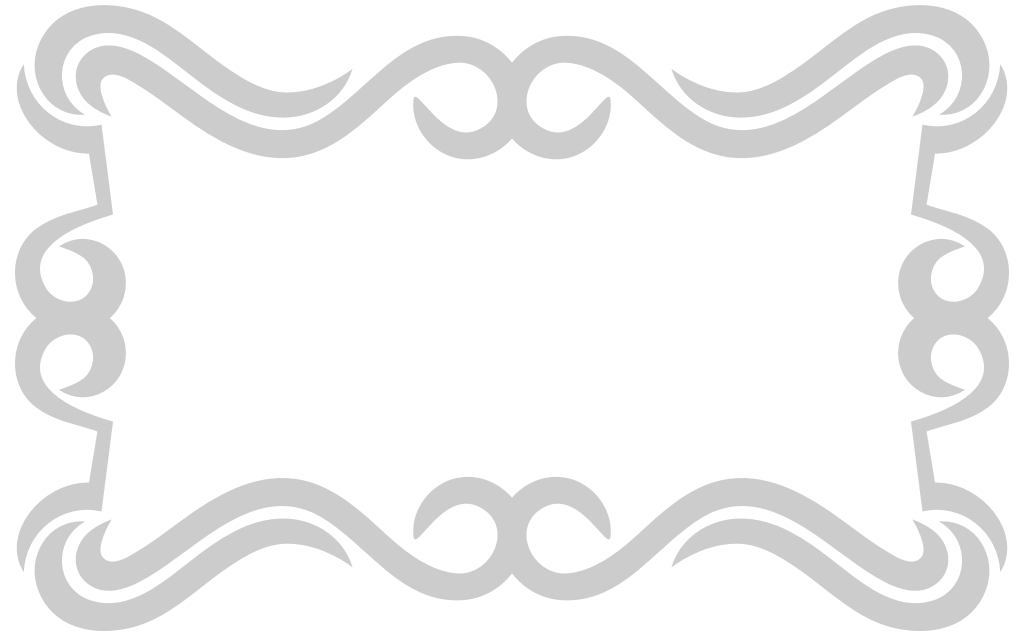 Decoration scroll work frame vector