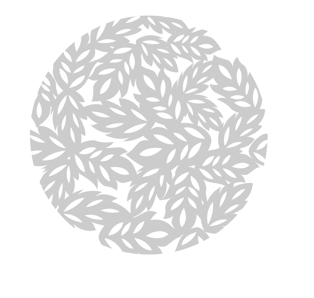 Decoration circle leaf vector