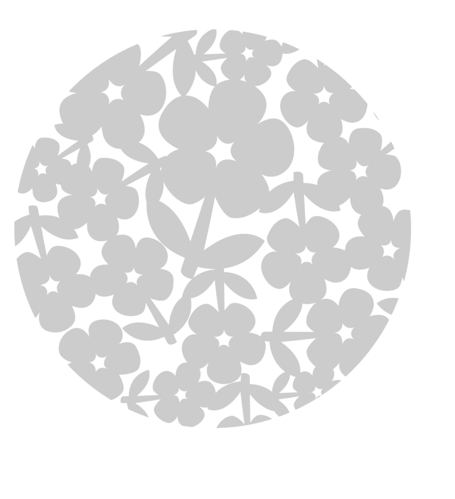Decoration circle flower vector