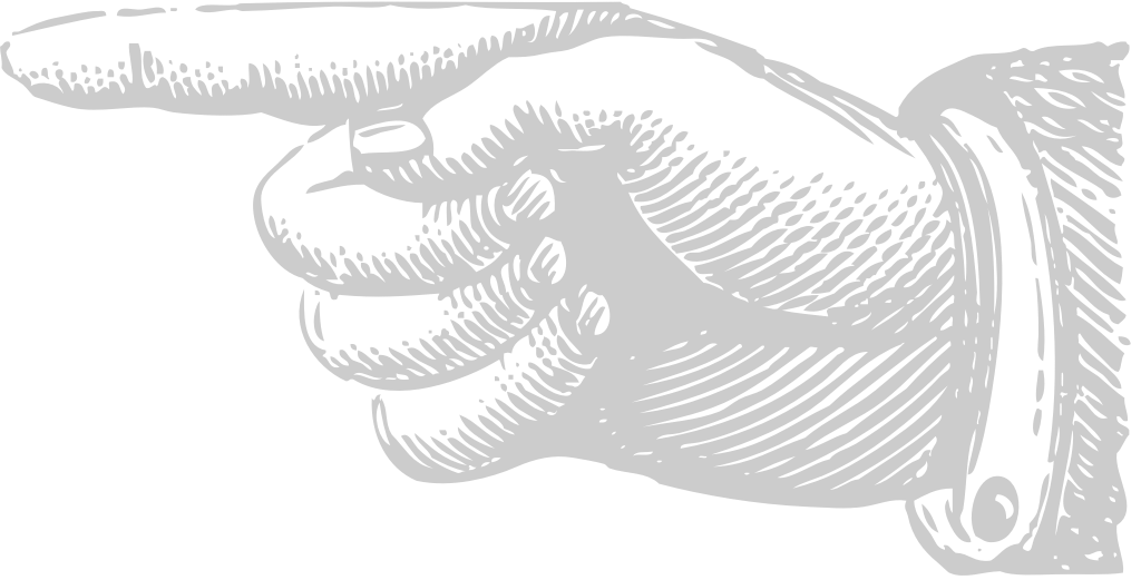Decoration hand pointing vector