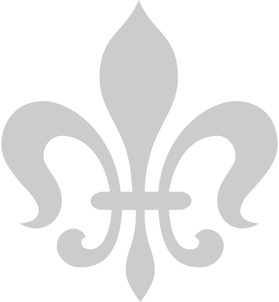Decoration ornament fleur de lis  vector