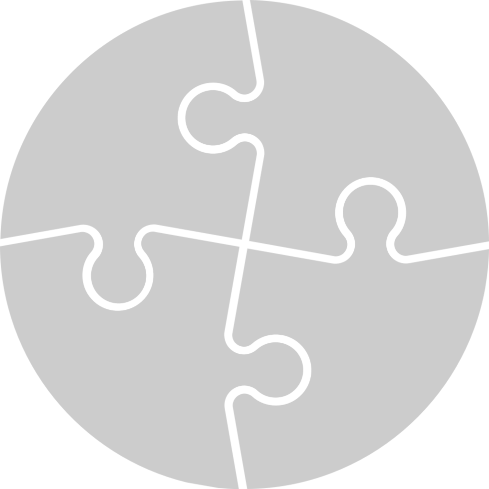 Puzzle Pieces Circle vector