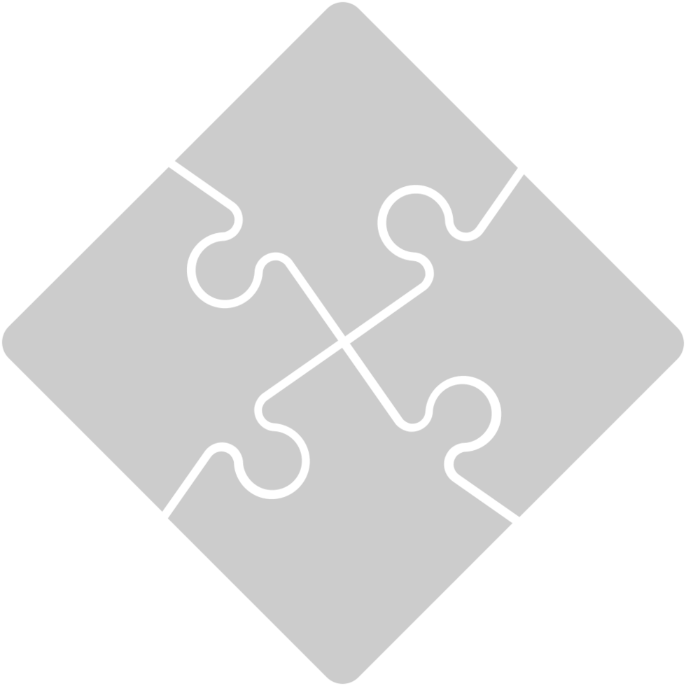 Puzzle Pieces Square vector