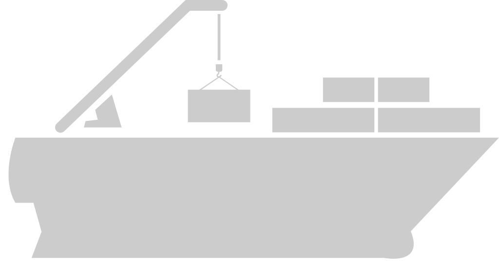 barco mercante vector