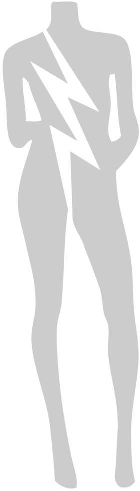 Lightning manequin vector