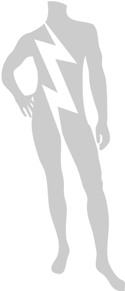 Lightning manequin vector