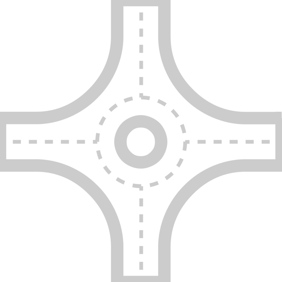 Roads Roundabout vector