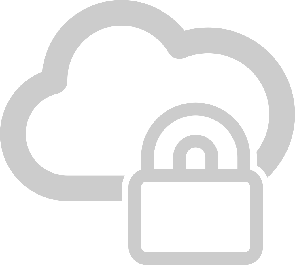 Cloud Computing Security Icon vector