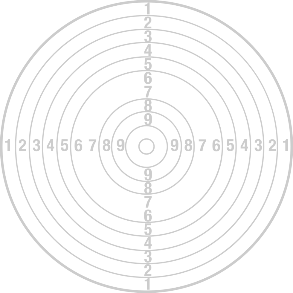 Target shooting line vector