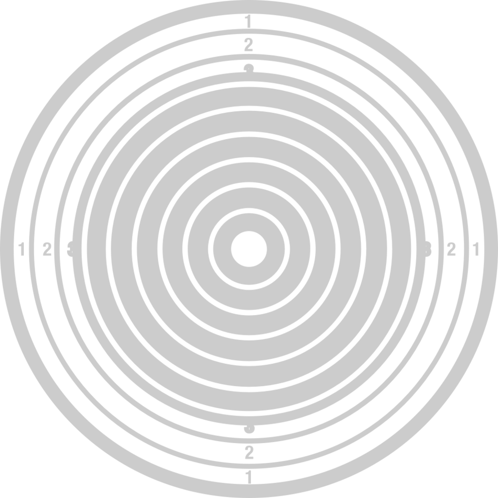 Target shooting circle vector