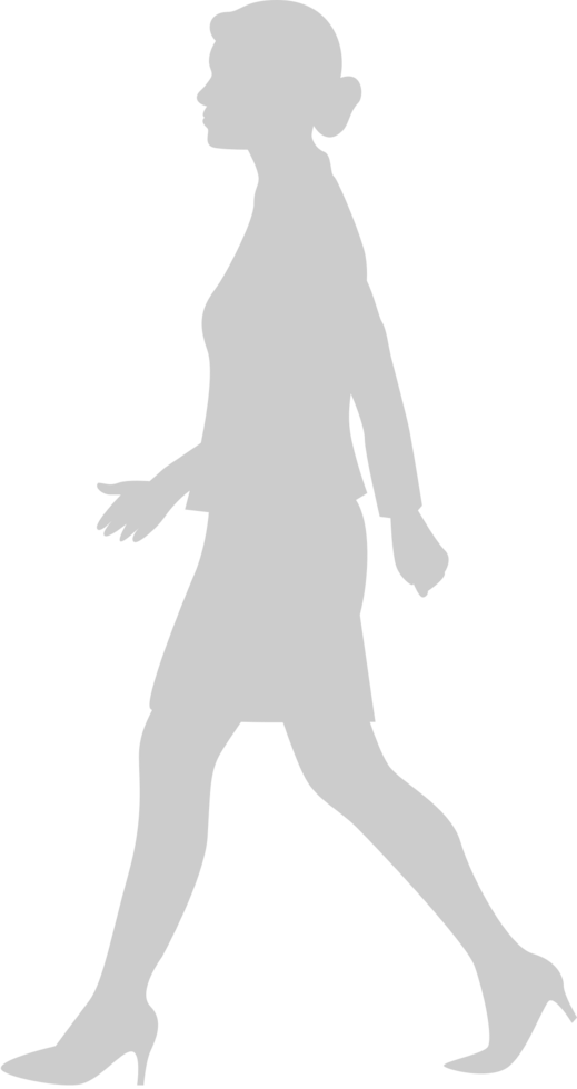 caminar mujer vector