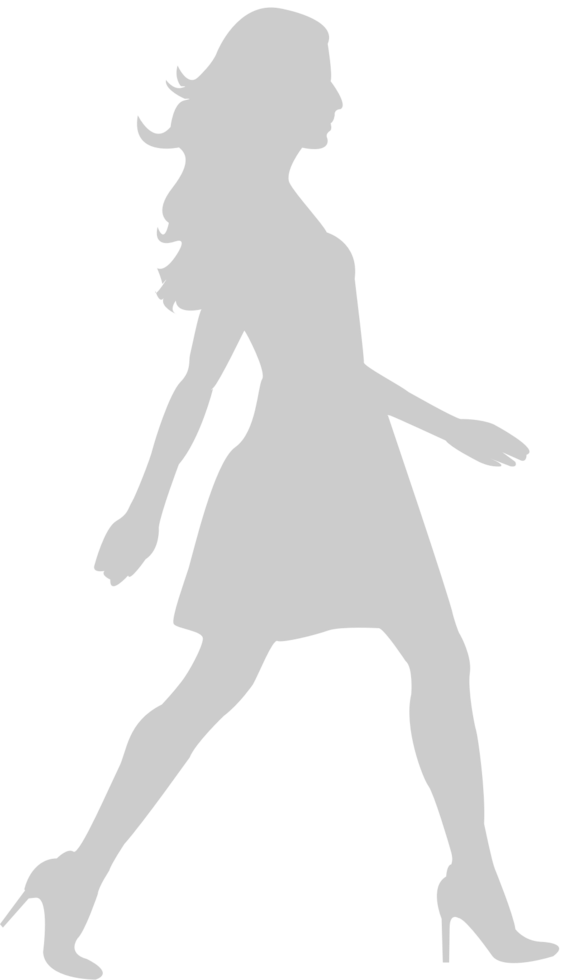 caminar mujer vector