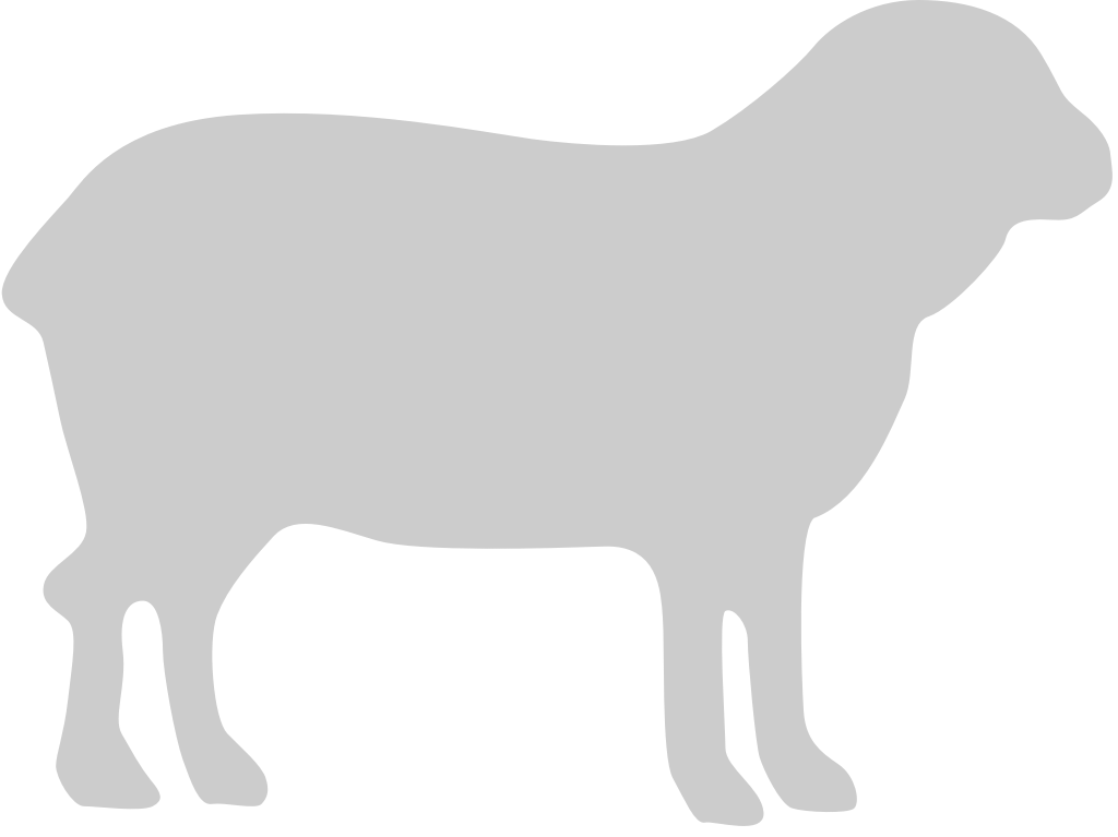 Silhouettes Sheep vector