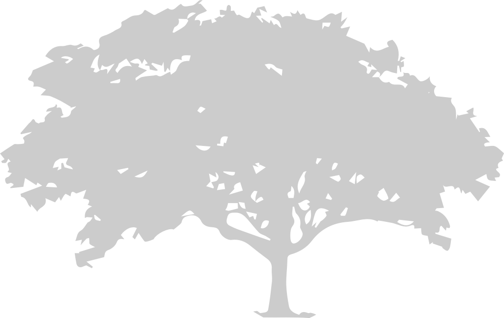 árbol de siluetas vector