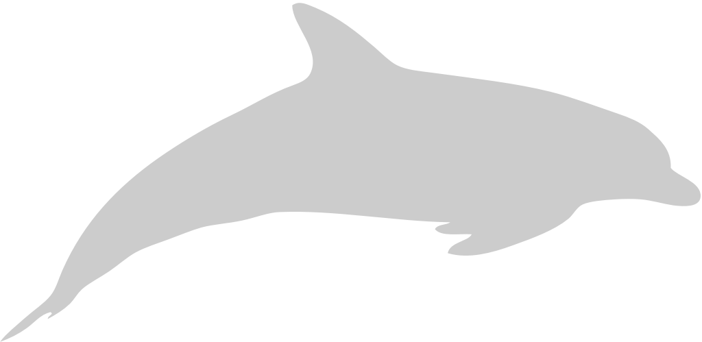 Silhouettes Dolphin vector