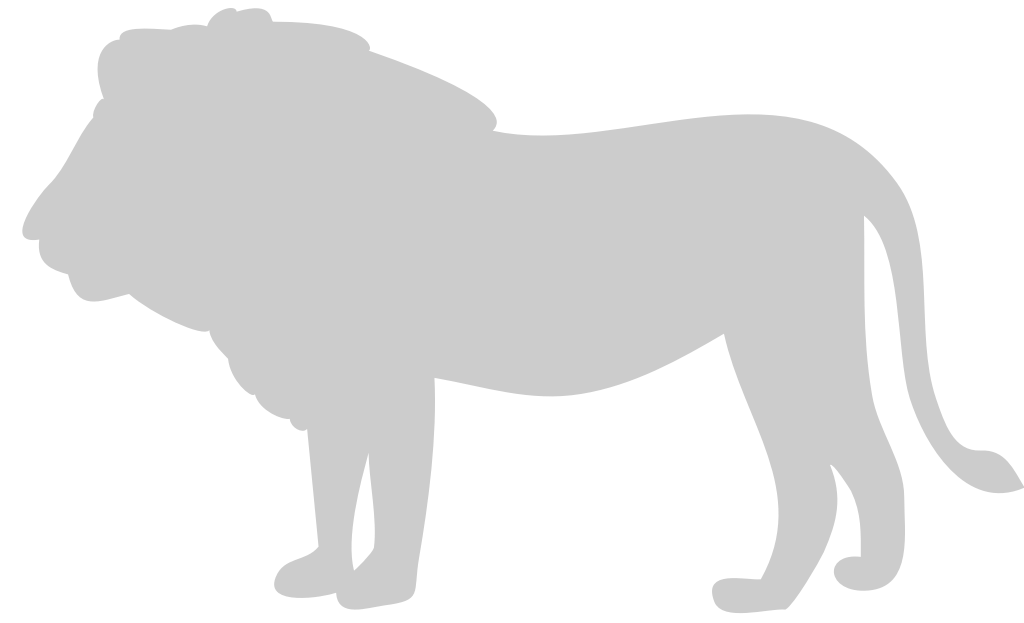 Silhouettes Lion vector