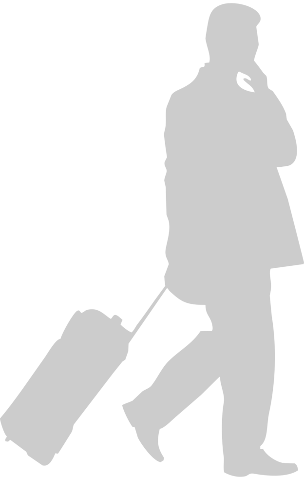 Silhouettes travel vector