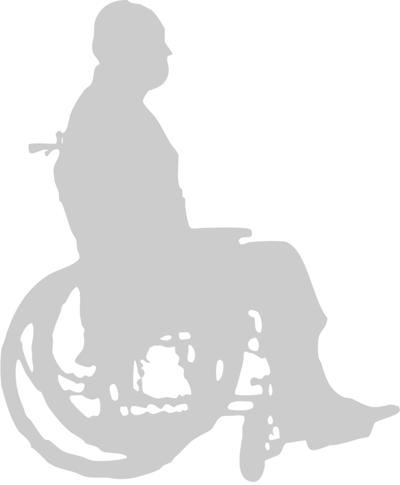 Silhouettes Disabled vector