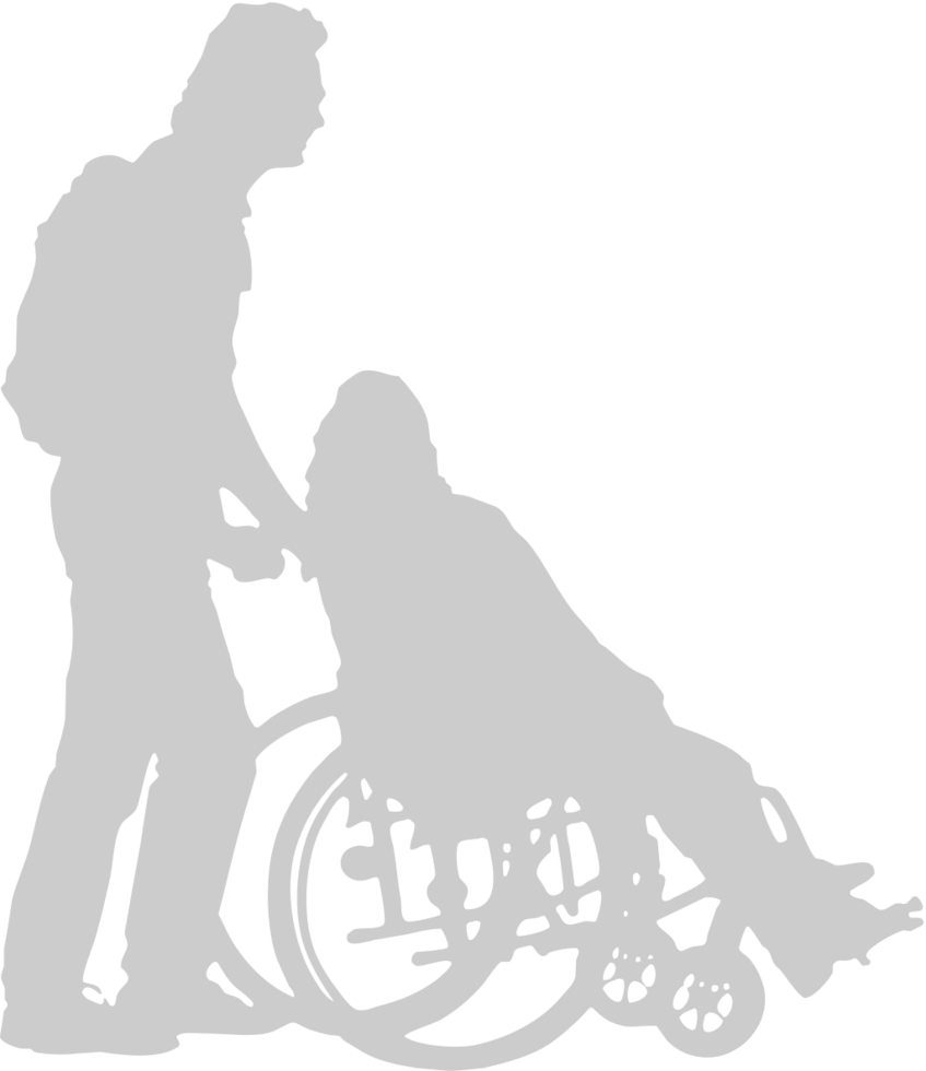 Silhouettes Disabled vector