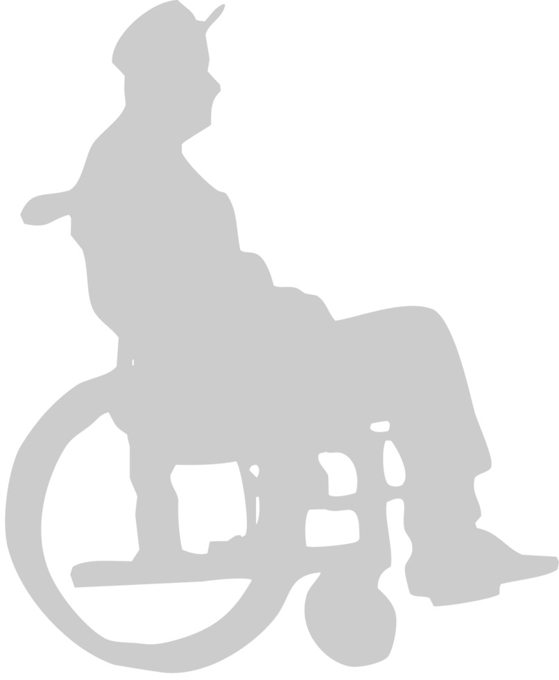 Silhouettes Disabled vector