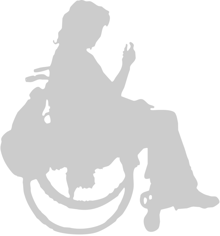 Silhouettes Disabled vector