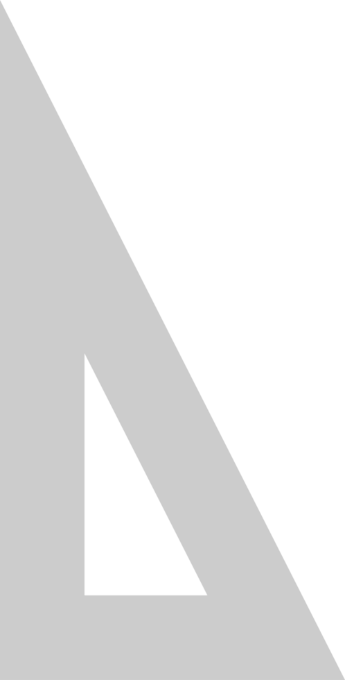 Triangle ruler vector