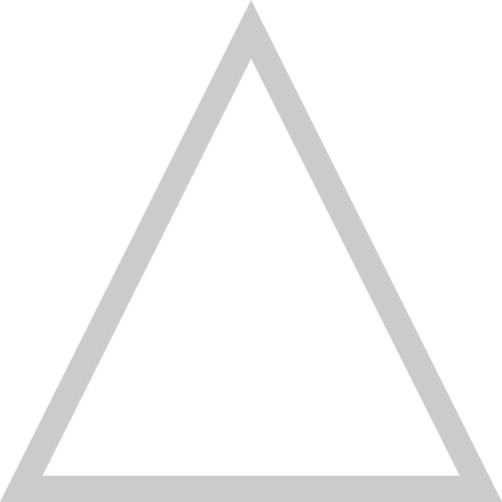 Triangle outline vector