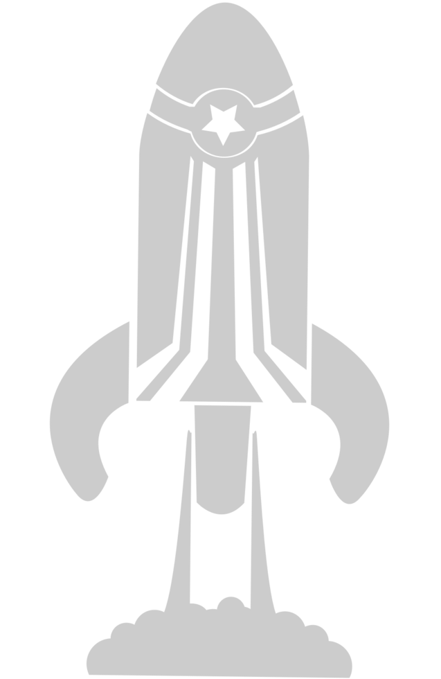 Flying Rocket vector
