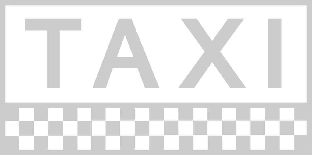 taxi sign vector