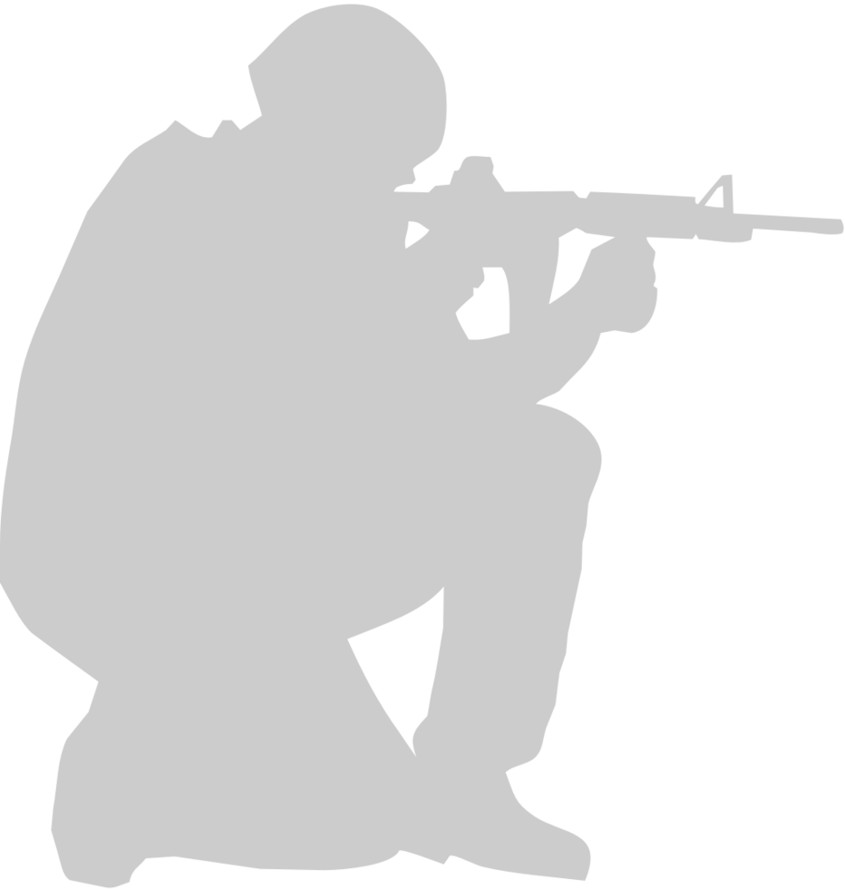 shooting soldier vector