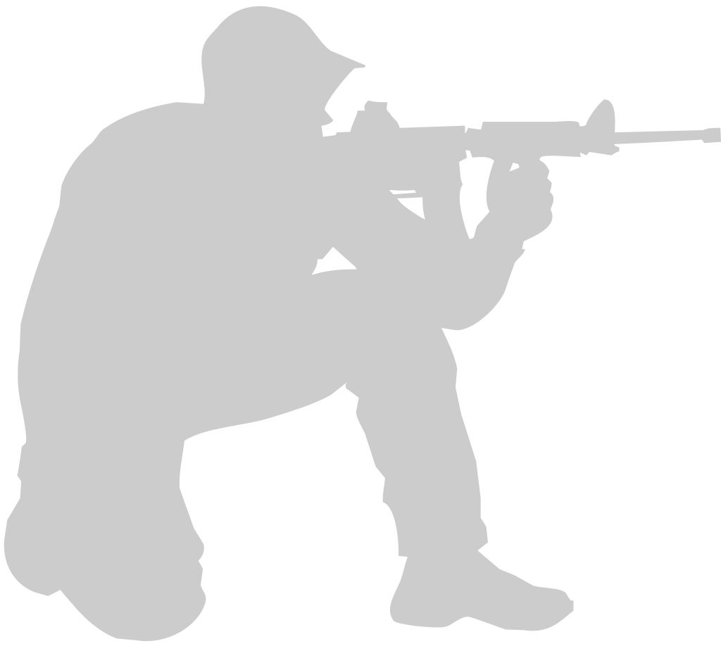 shooting soldier vector