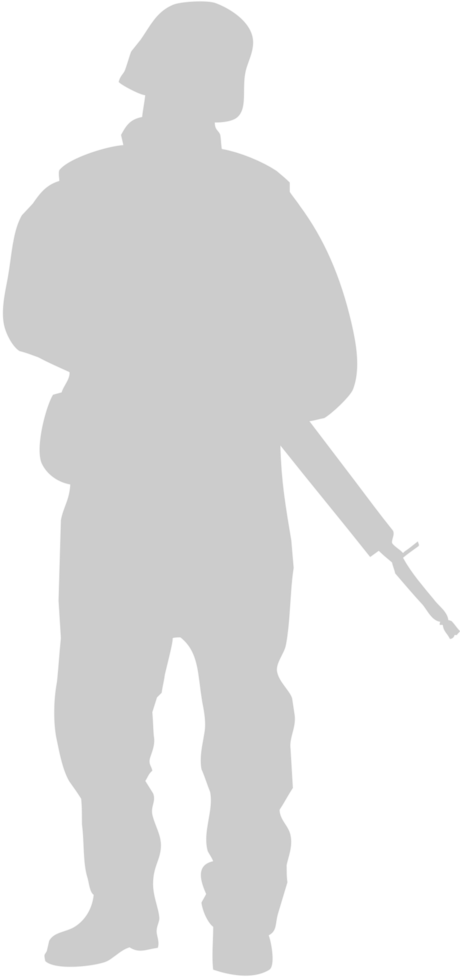 standing soldier vector