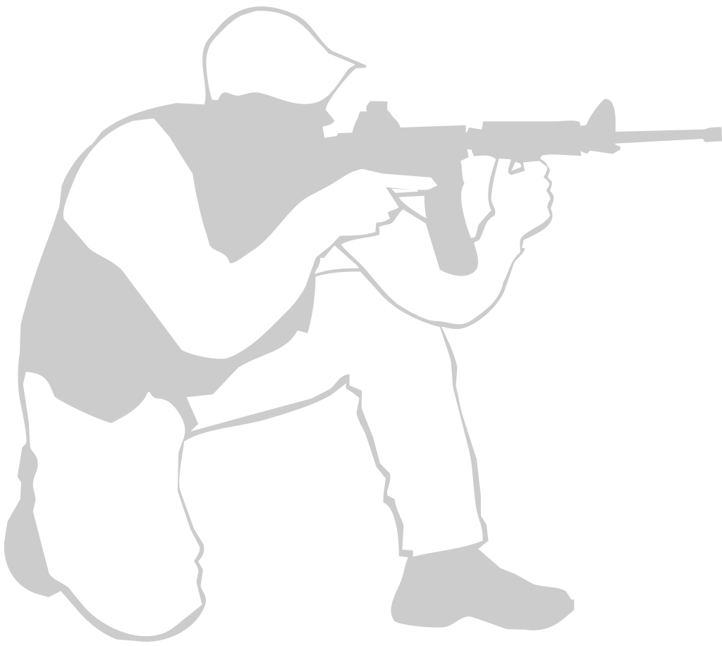 shooting soldier vector