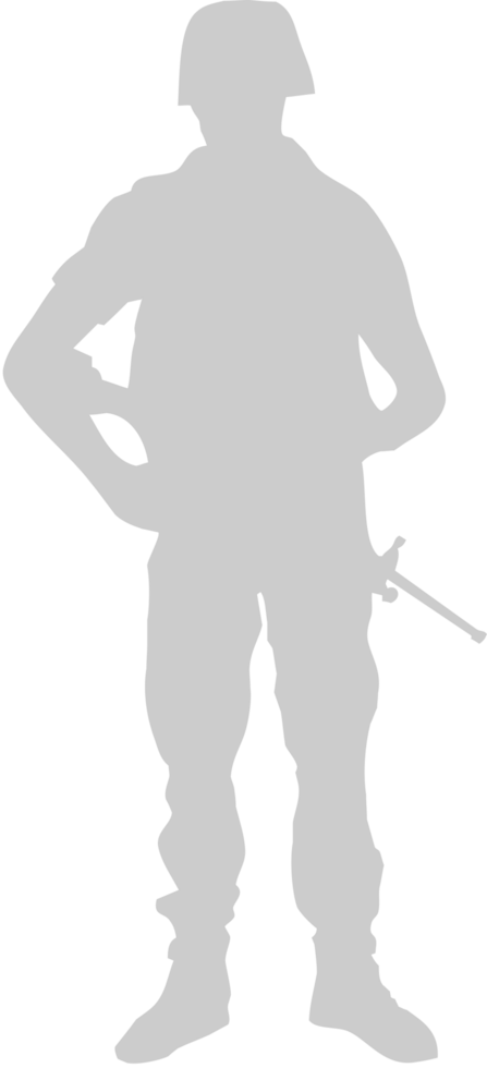 standing soldier vector