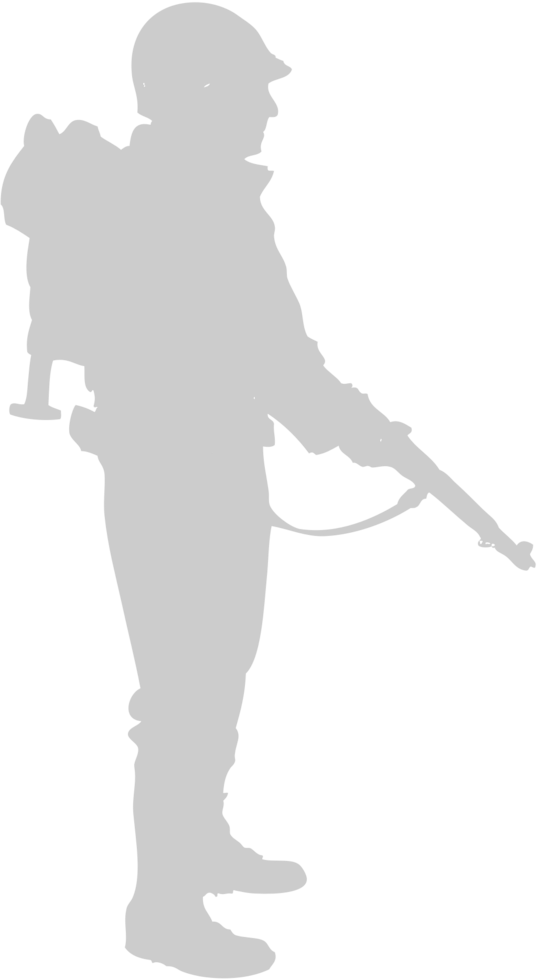 standing soldier vector