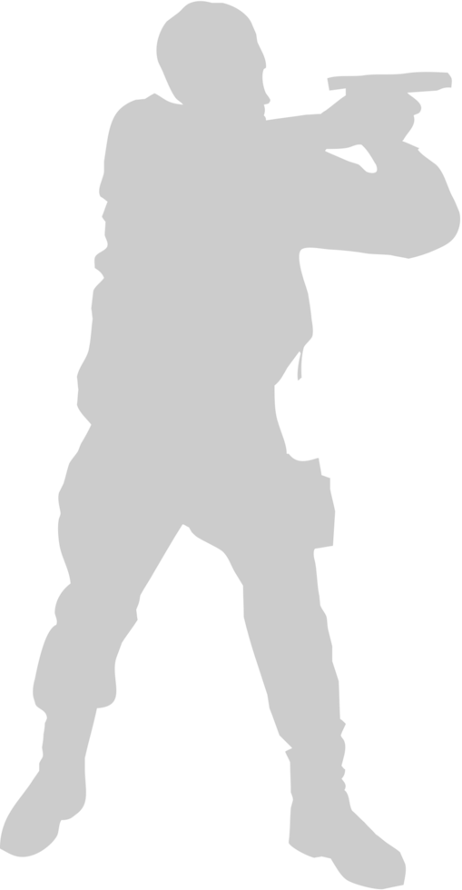 shooting soldier vector