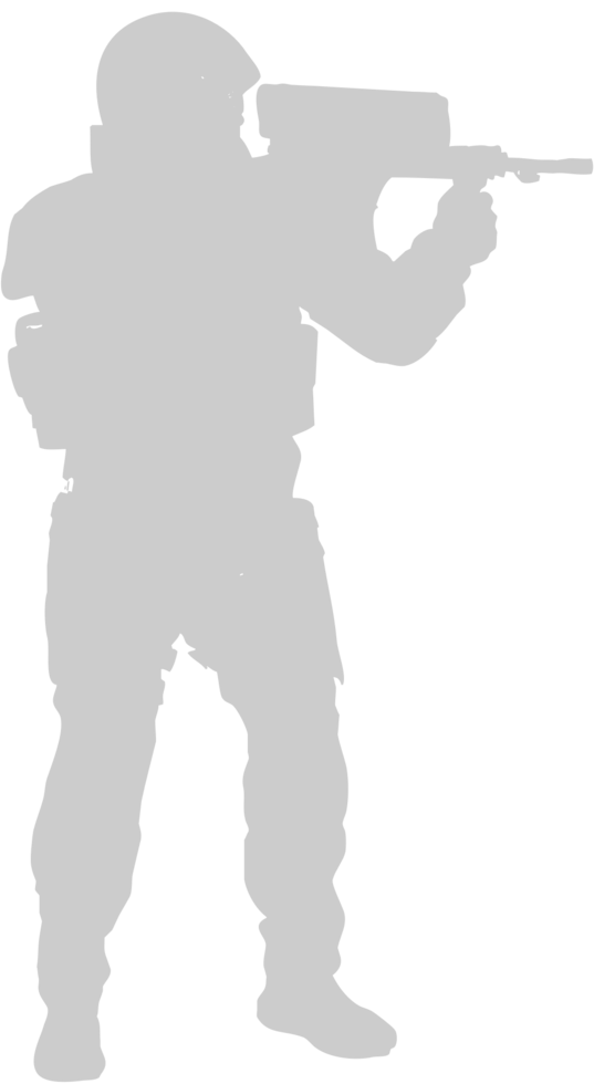 shooting soldier vector