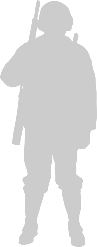 standing soldier vector