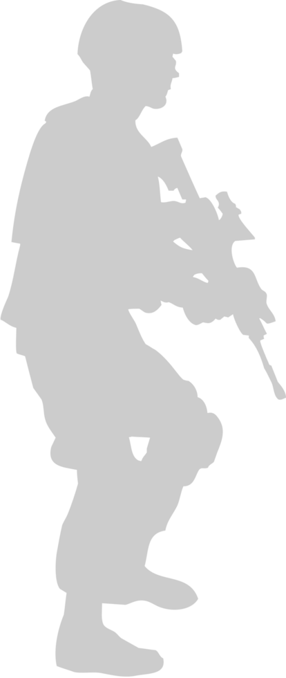 standing soldier vector