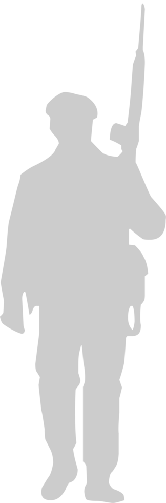 standing soldier vector