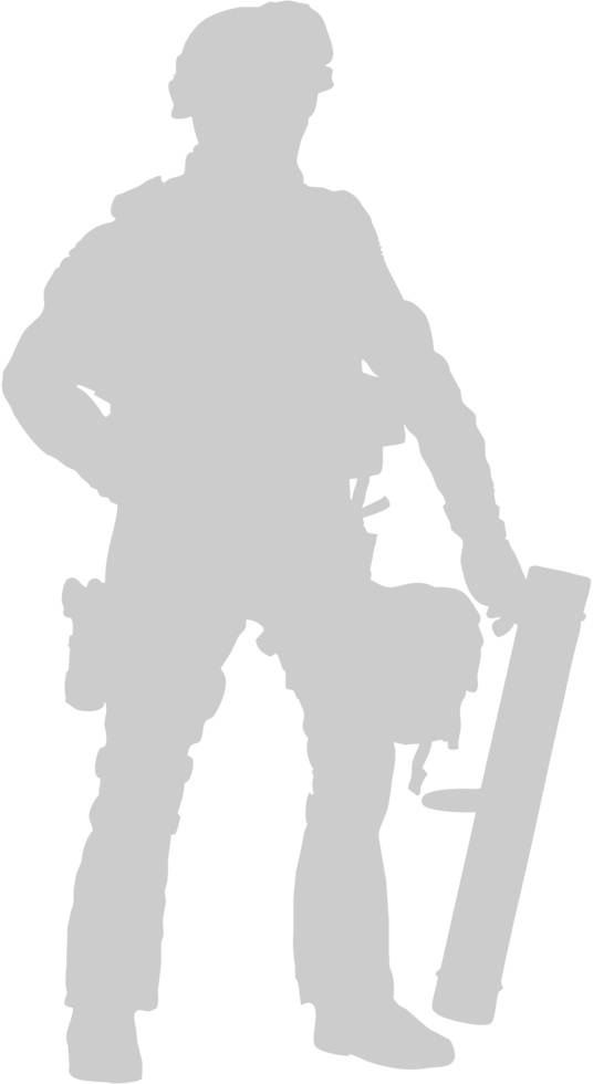 standing soldier vector