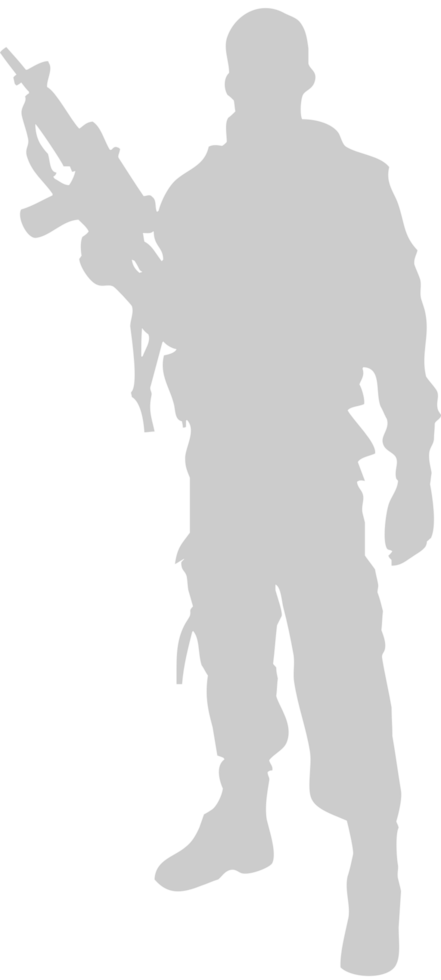 standing soldier vector