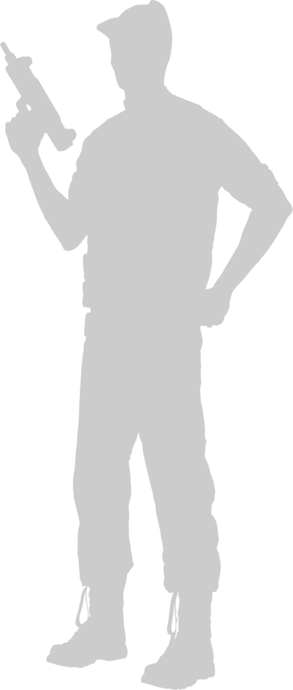 standing soldier vector