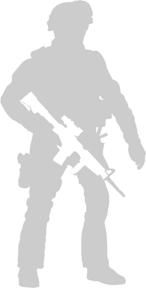 standby soldier vector