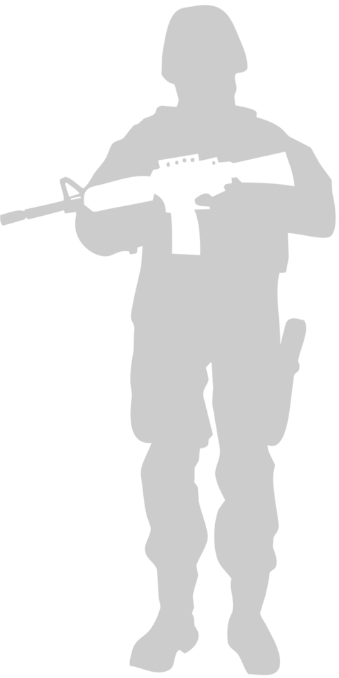 standby soldier vector