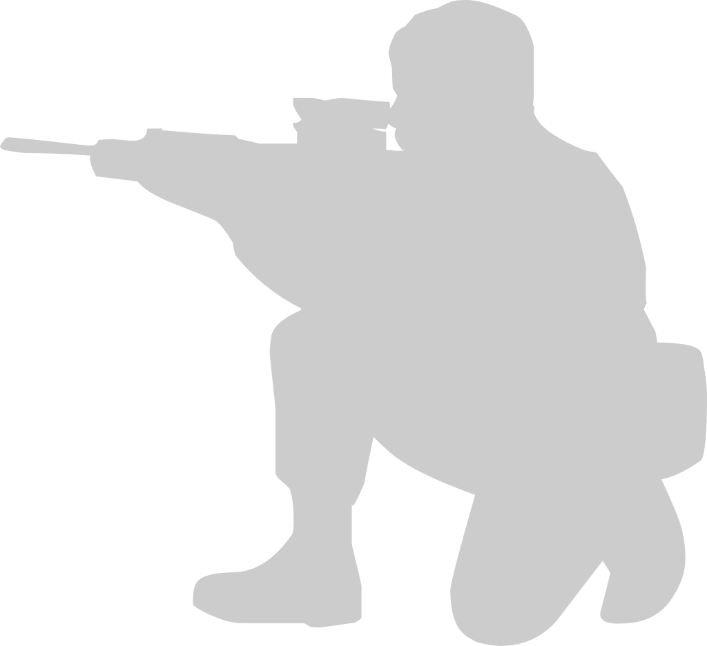 shooting soldier vector