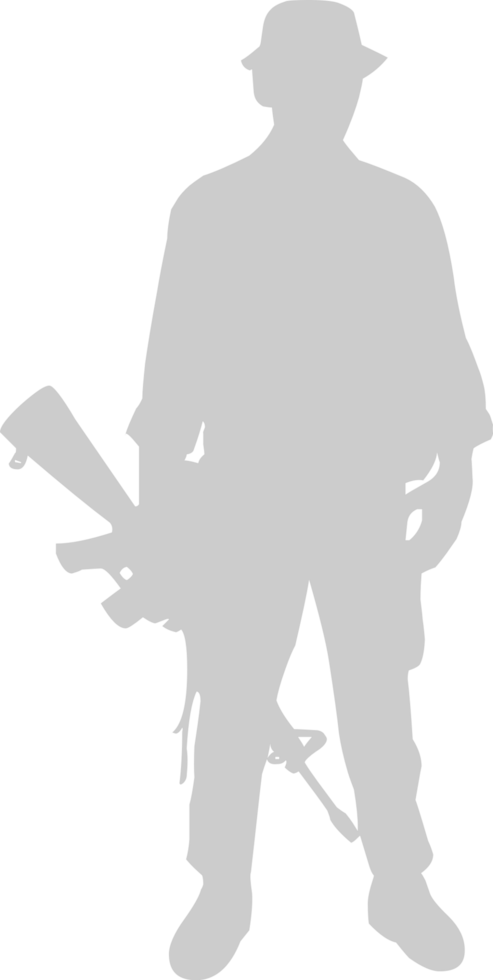 standing soldier vector